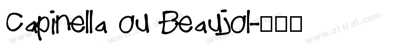 Capinella ou Beaujol字体转换